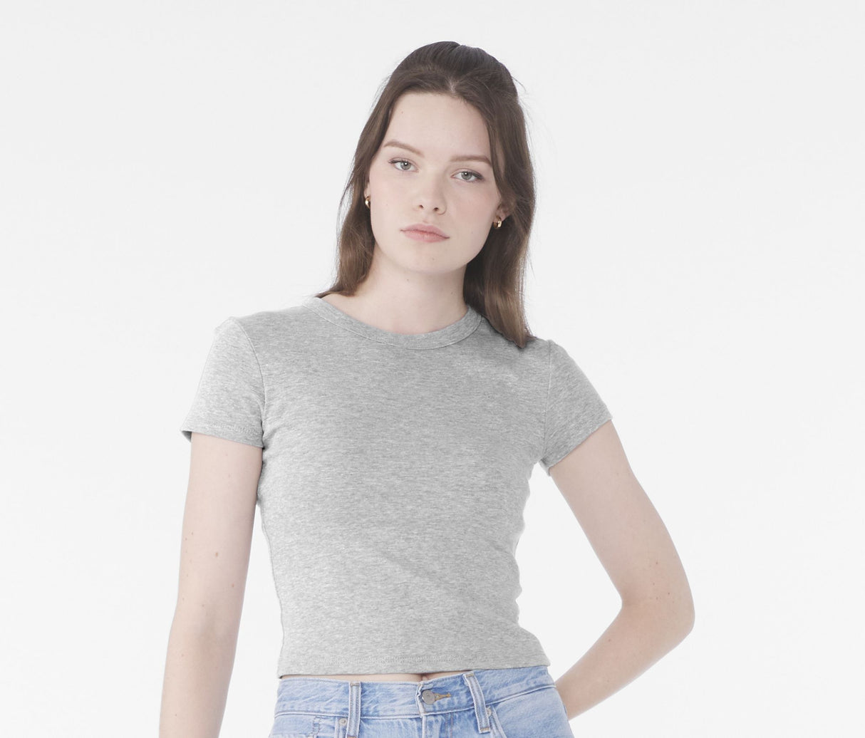 BELLA + CANVAS WOMEN'S MICRO RIB BABY TEE