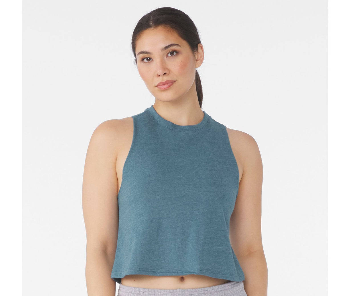 BELLA + CANVAS Women's Racerback Cropped Tank