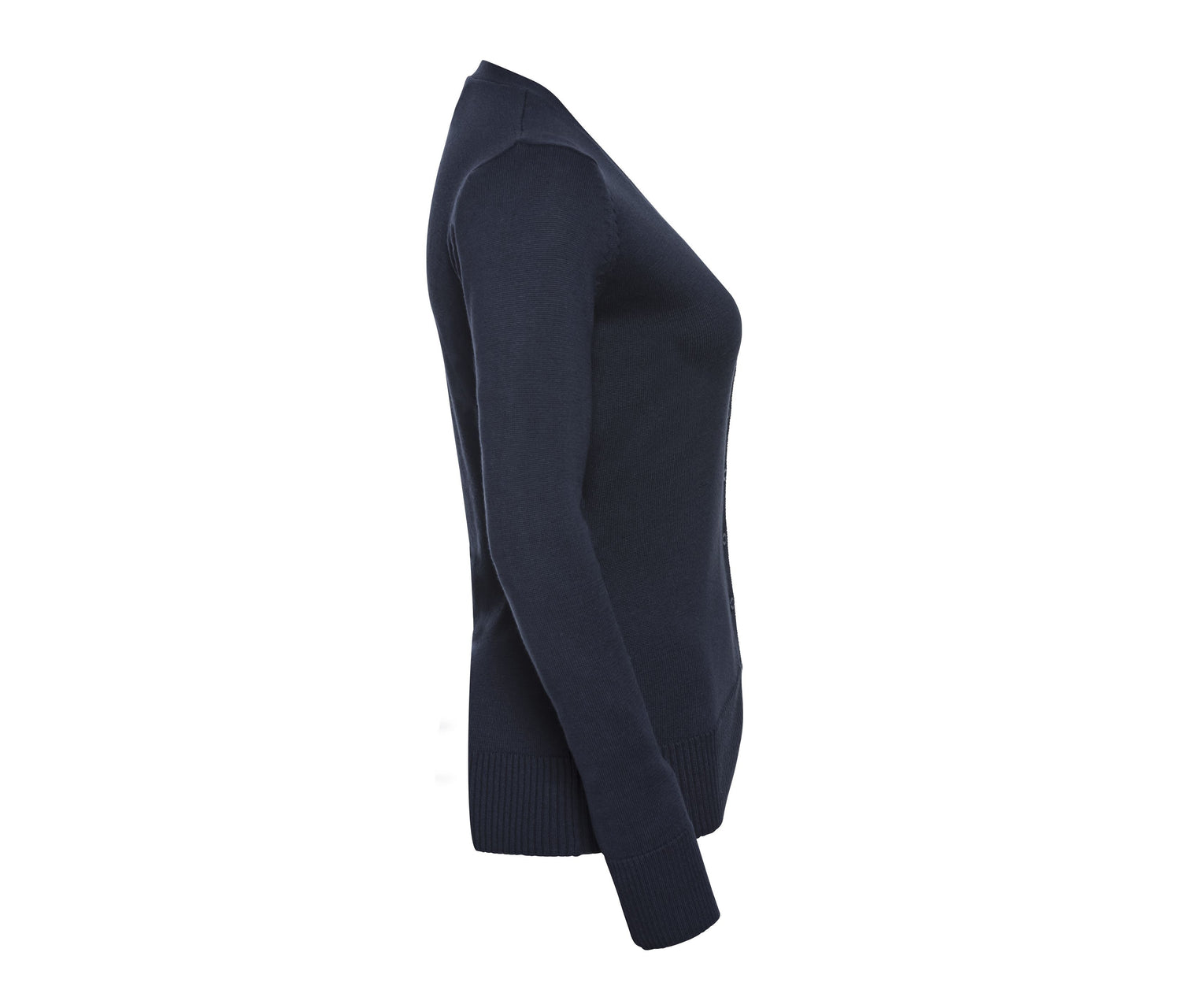 RUSSELL WOMEN'S V-NECK KNITTED CARDIGAN