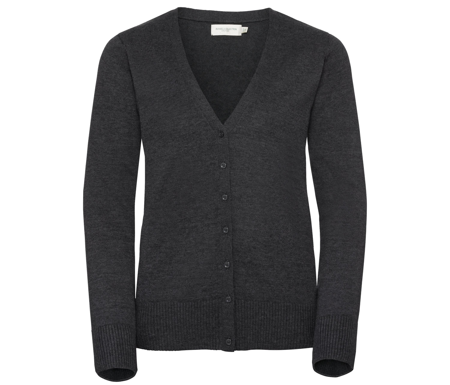 RUSSELL WOMEN'S V-NECK KNITTED CARDIGAN