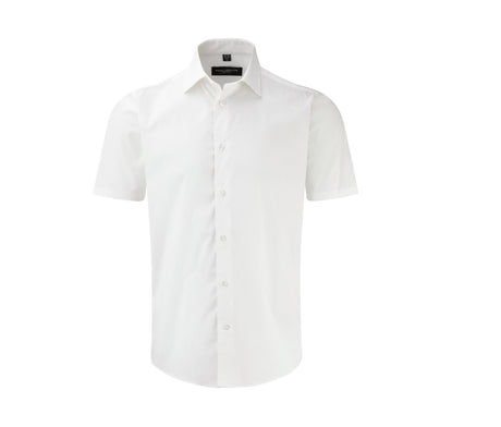 MEN'S SHORT SLEEVE FITTED STRETCH SHIRT