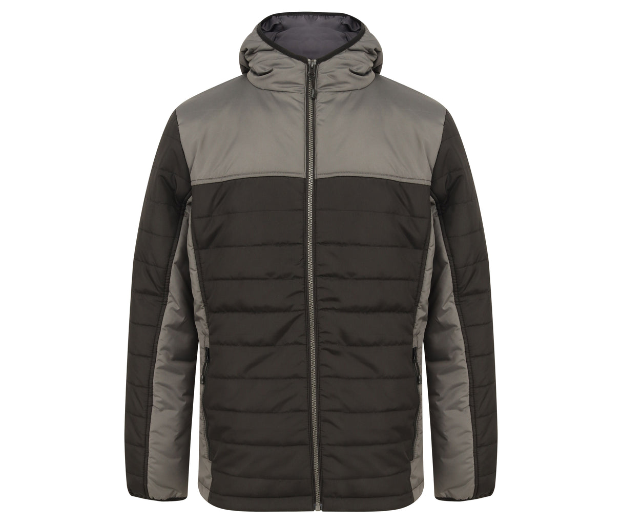 FINDEN HALES HOODED CONTRAST PUFFER JACKET