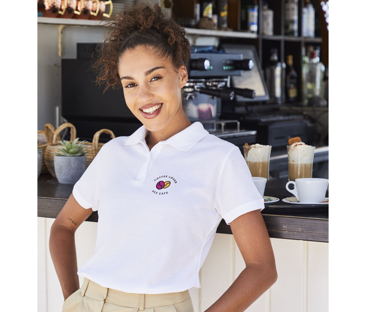 FRUIT OF THE LOOM LADIES 65/35 POLO