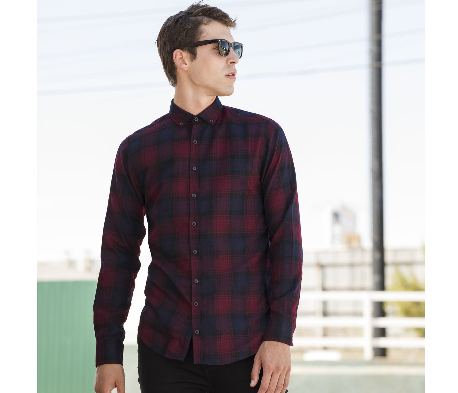 SF CLOTHING MEN'S CHECK CASUAL SHIRT