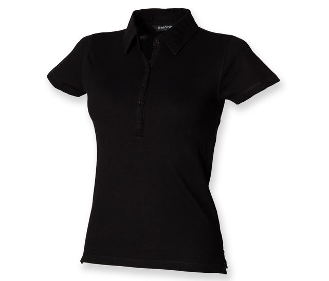 WOMEN'S SHORT-SLEEVED STRETCH POLO