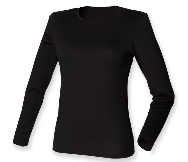 LADIES FEEL GOOD LONG SLEEVED STRETCH T