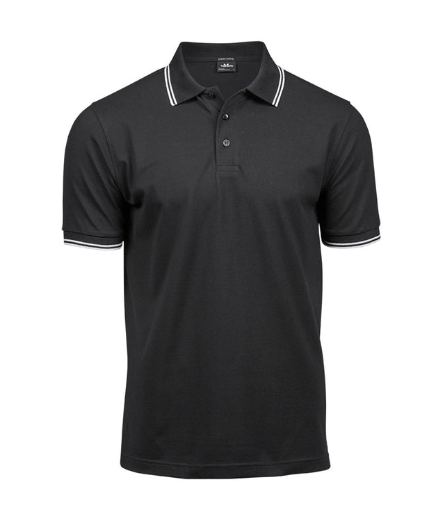 LUXURY STRIPE STRETCH POLO