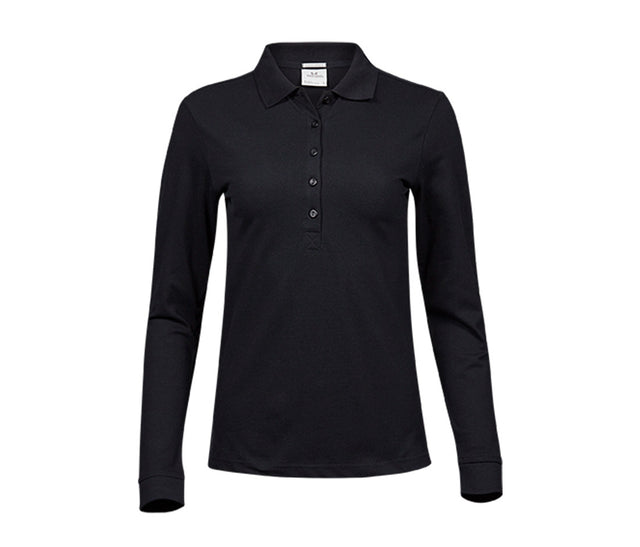 LADIES LUXURY STRETCH LONG SLEEVE POLO