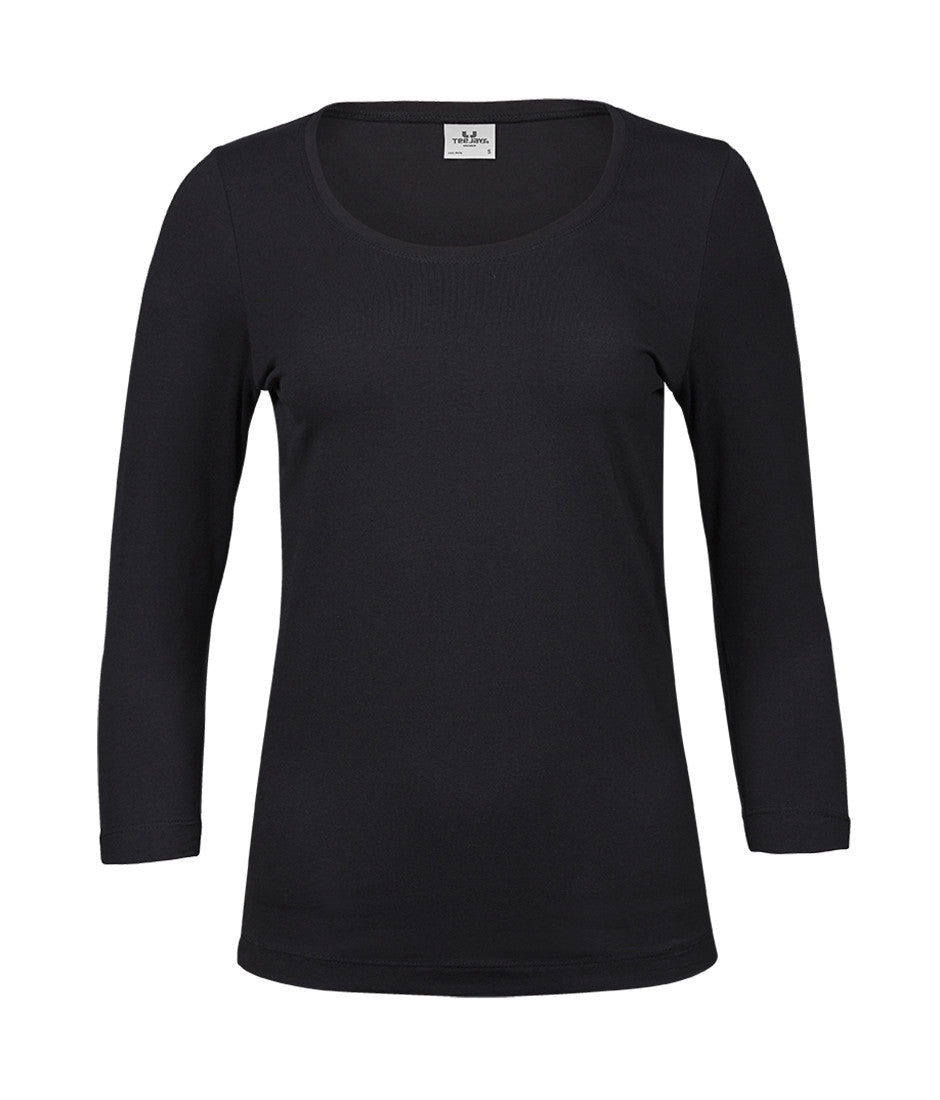 WOMENS STRETCH 3/4 SLEEVE TEE