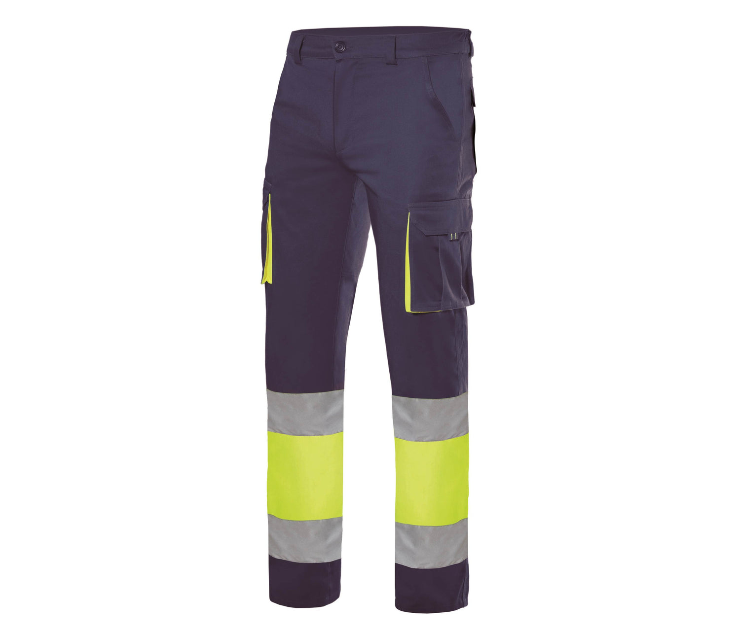 VELILLA TWO-TONE HIGH VISIBILITY MULTI-POCKET STRETCH TROUSERS