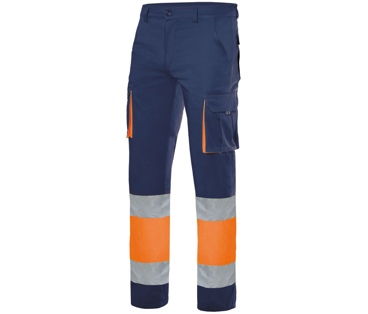 VELILLA TWO-TONE HIGH VISIBILITY MULTI-POCKET TROUSERS