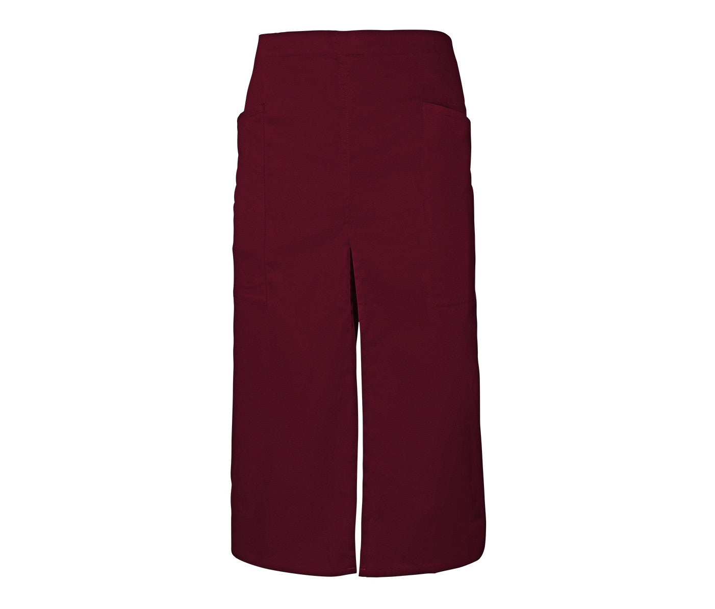 VELILLA Lange Schürze mit Schlitz und Taschen