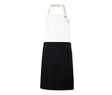 TWO-TONED BIB APRON