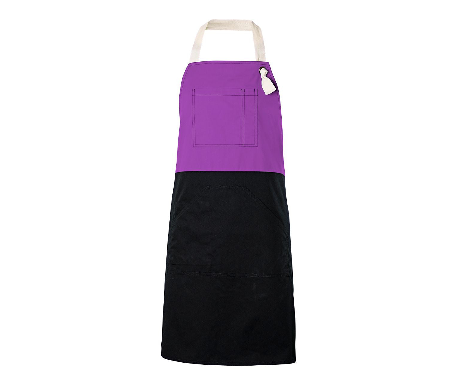 Two-toned bib apron