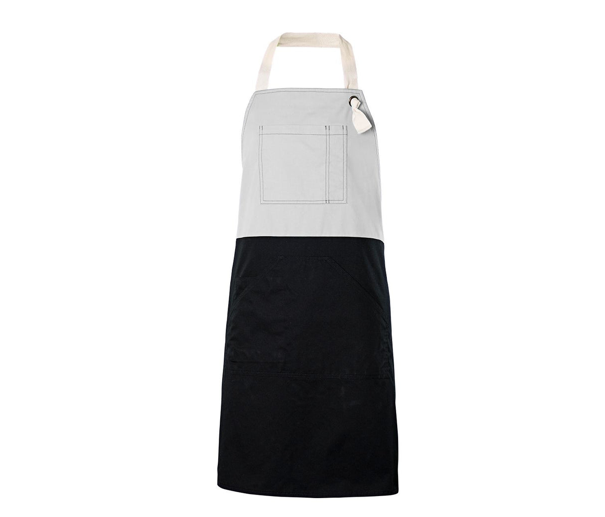 Two-toned bib apron