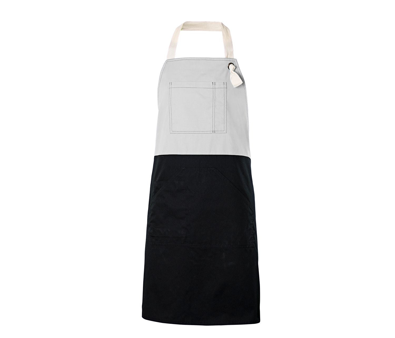 Two-toned bib apron
