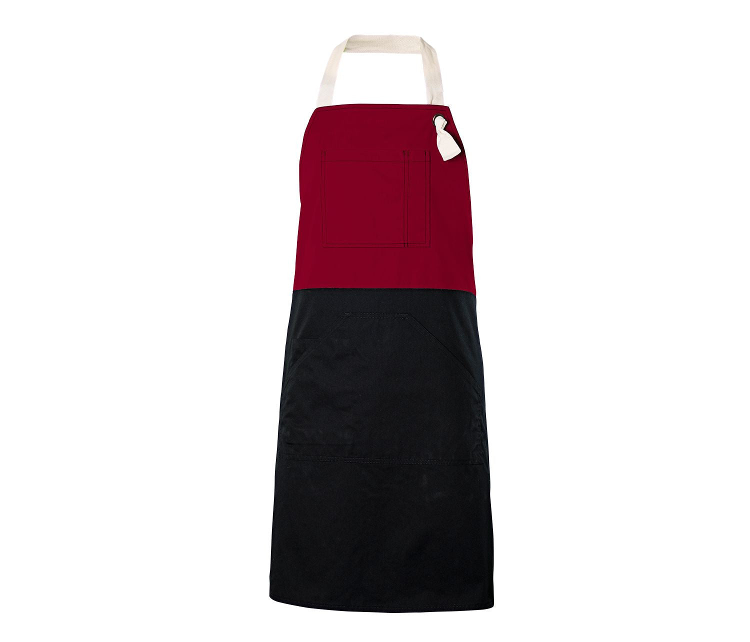 Two-toned bib apron