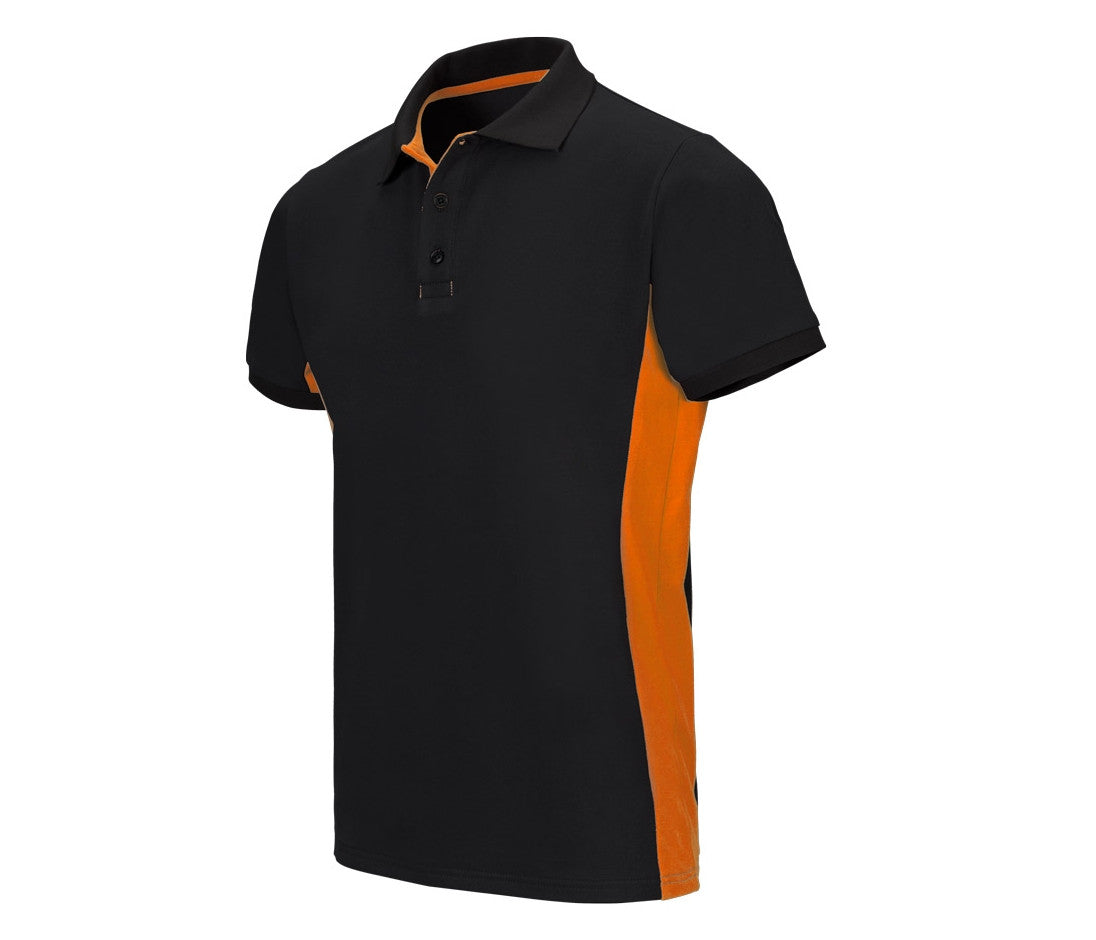 TWO-TONE SHORT SLEEVE POLO SHIRT