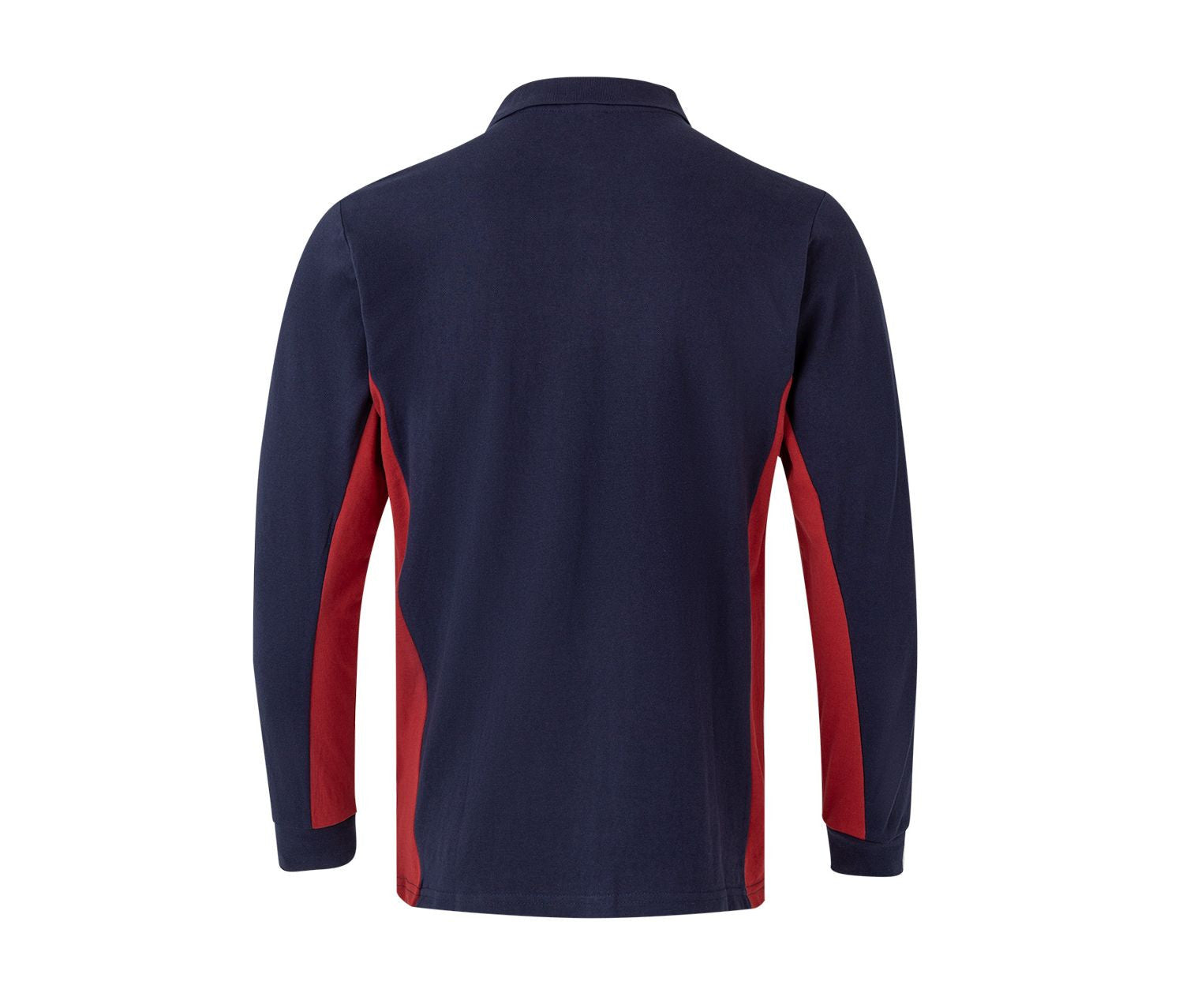 VELILLA TWO-TONE LONG-SLEEVE POLO SHIRT