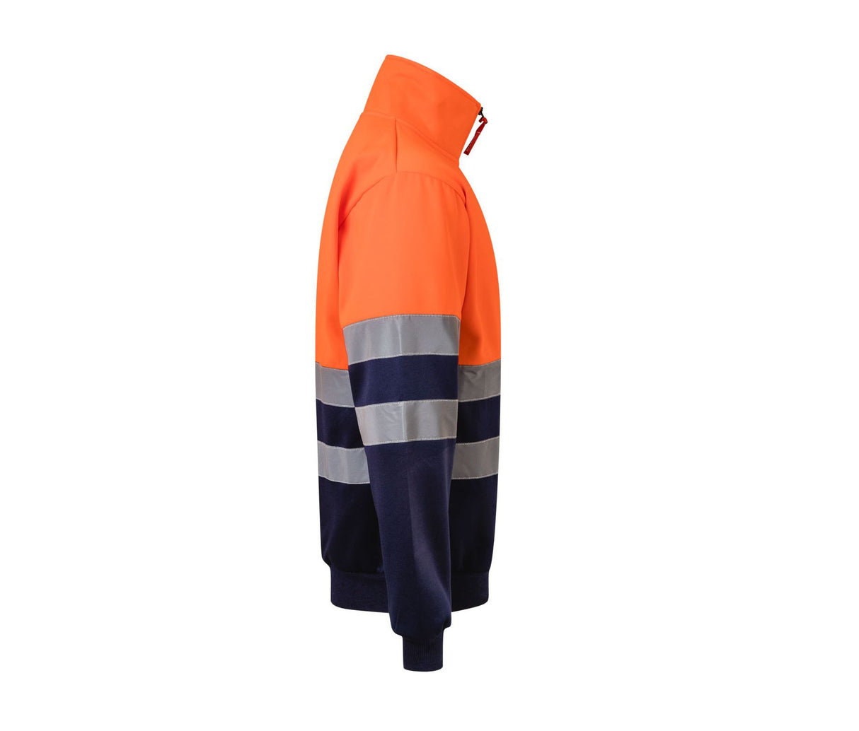 VELILLA TWO-TONE HIGH VISIBILITY ZIP SWEATSHIRT