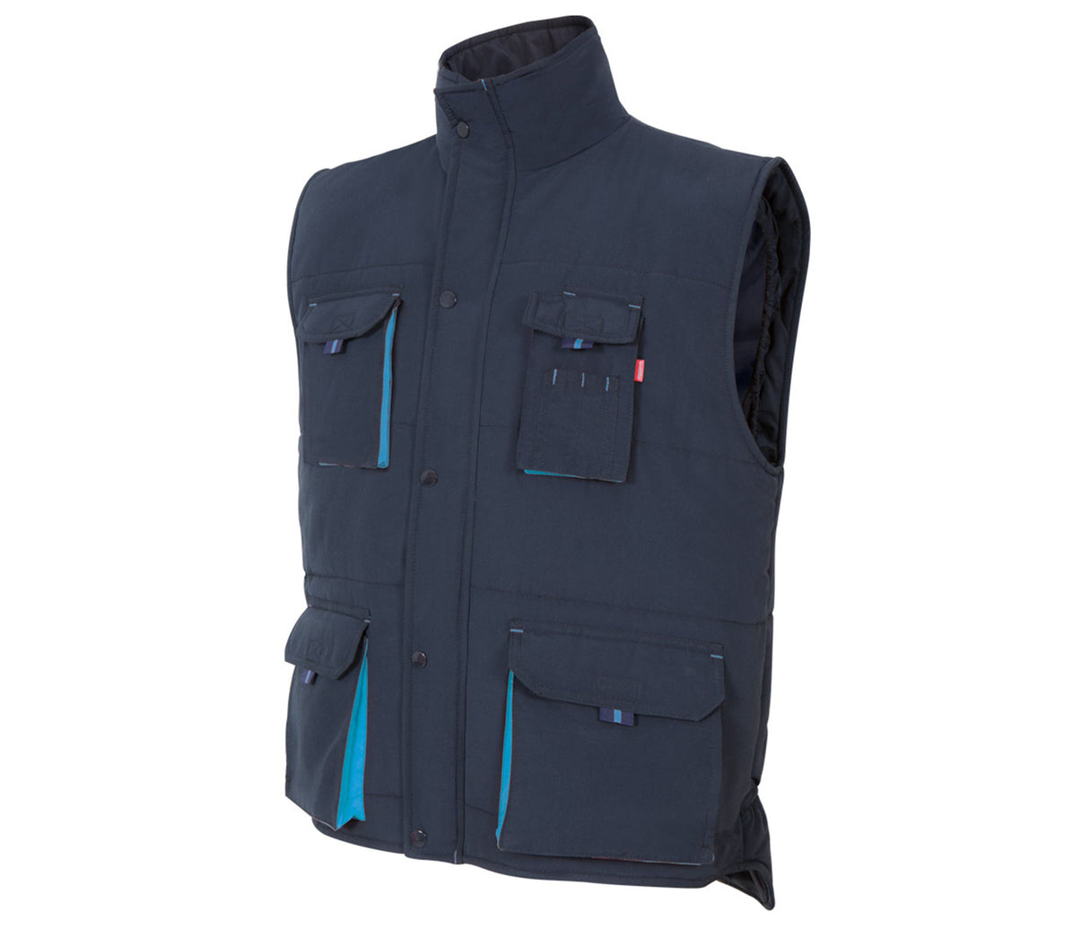 VELILLA TWO-TONE MULTI-POCKET PADDED VEST