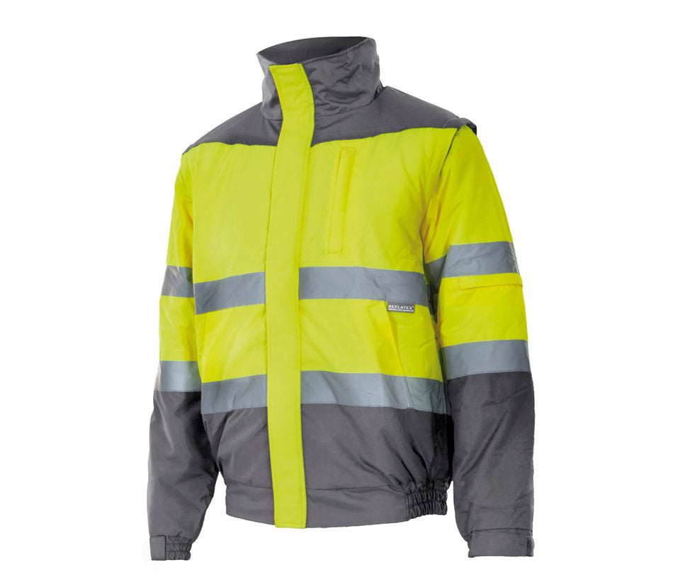VELILLA TWO-TONE HIGH VISIBILITY PADDED JACKET