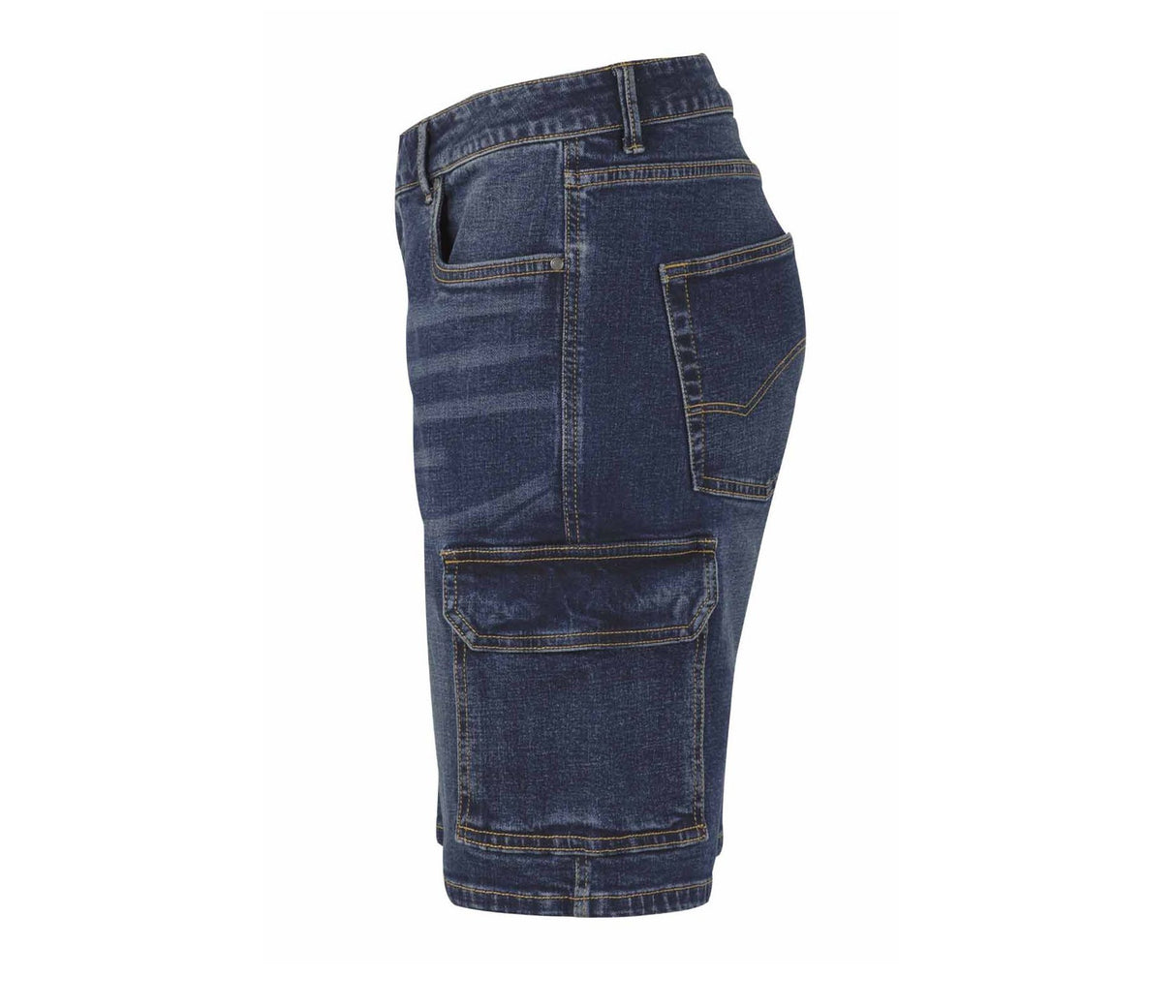 VELILLA MULTI-POCKET STRETCH DENIM BERMUDA SHORTS