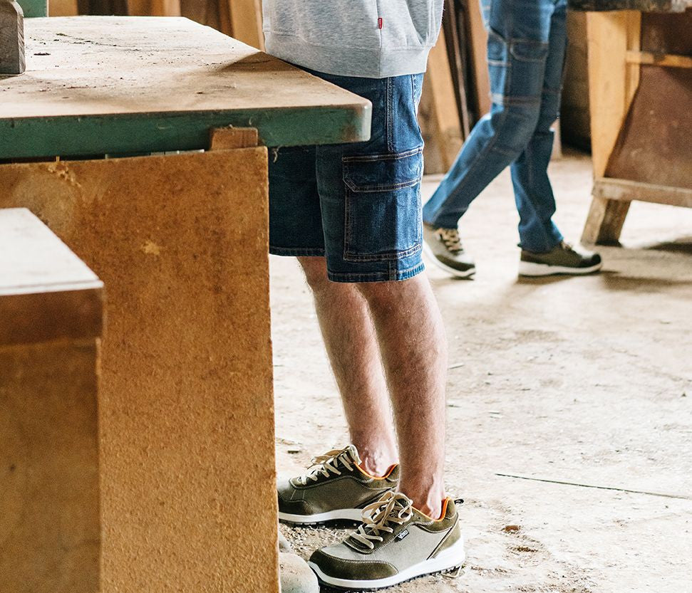 VELILLA MULTI-POCKET STRETCH DENIM BERMUDA SHORTS