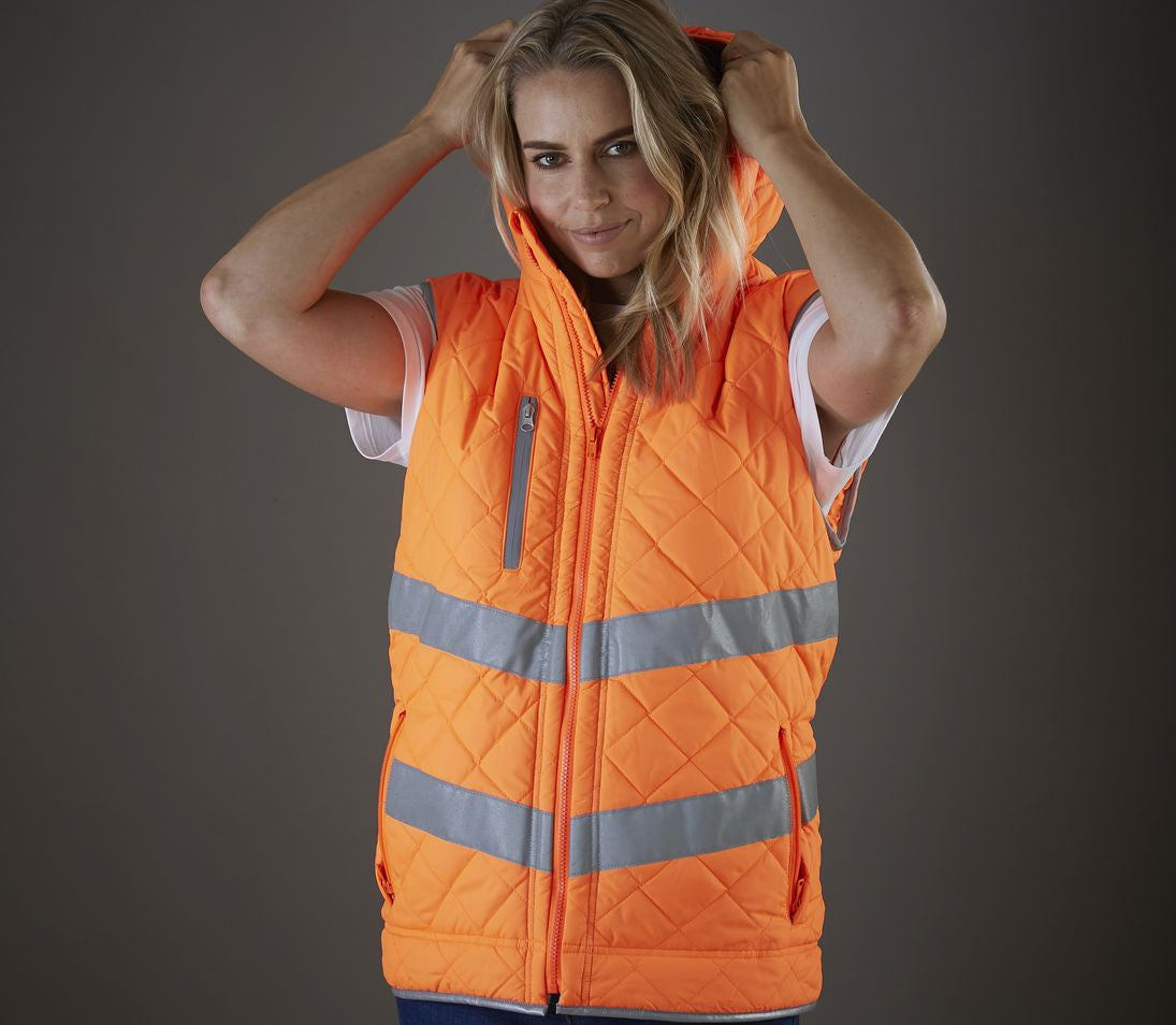 YOKO HI-VIS KENSINGTON HOODED GILET