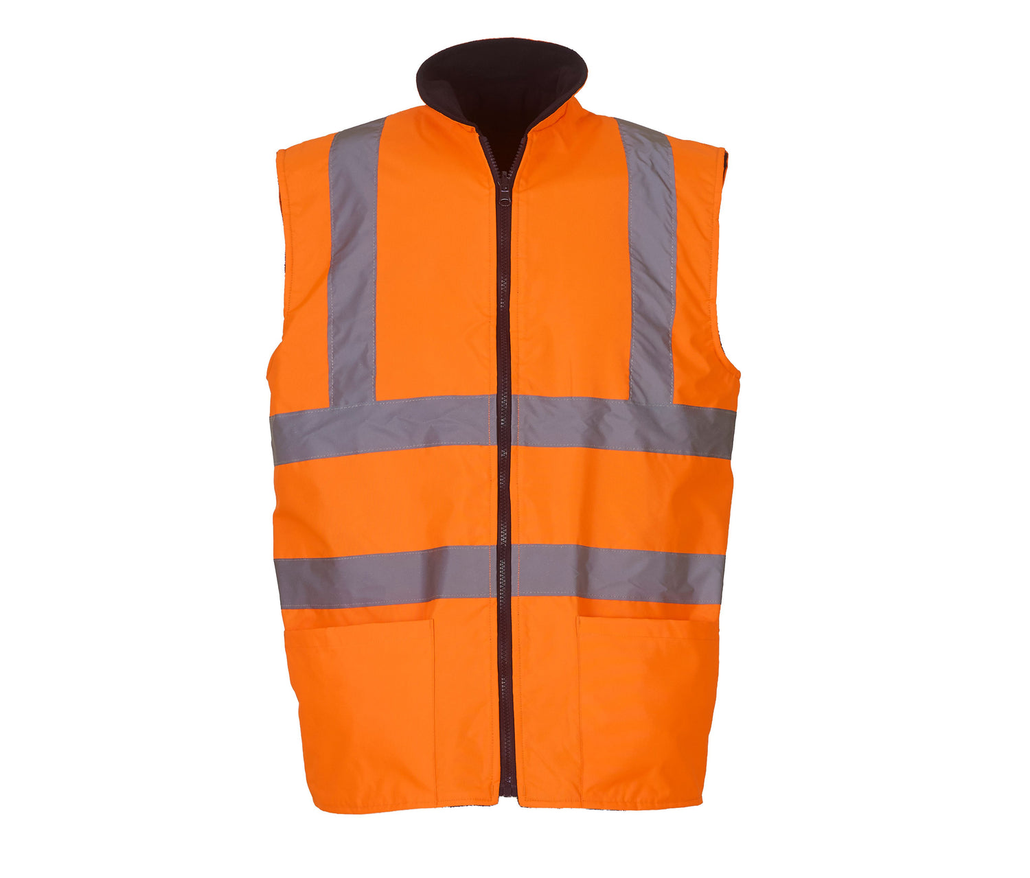 YOKO HI-VIS REVERSIBLE FLEECE BODYWARMER