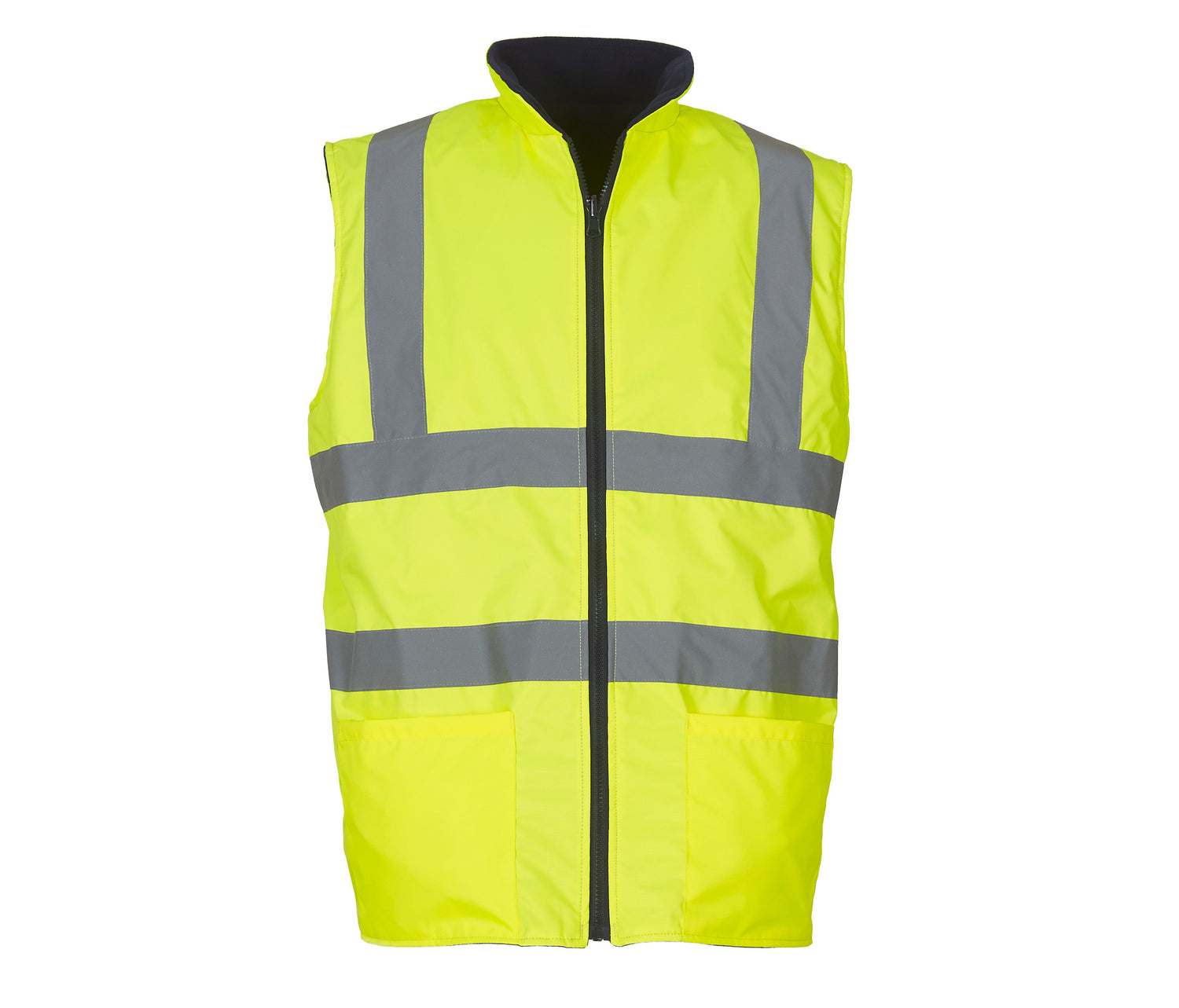 HI-VIS REVERSIBLE FLEECE BODYWARMER