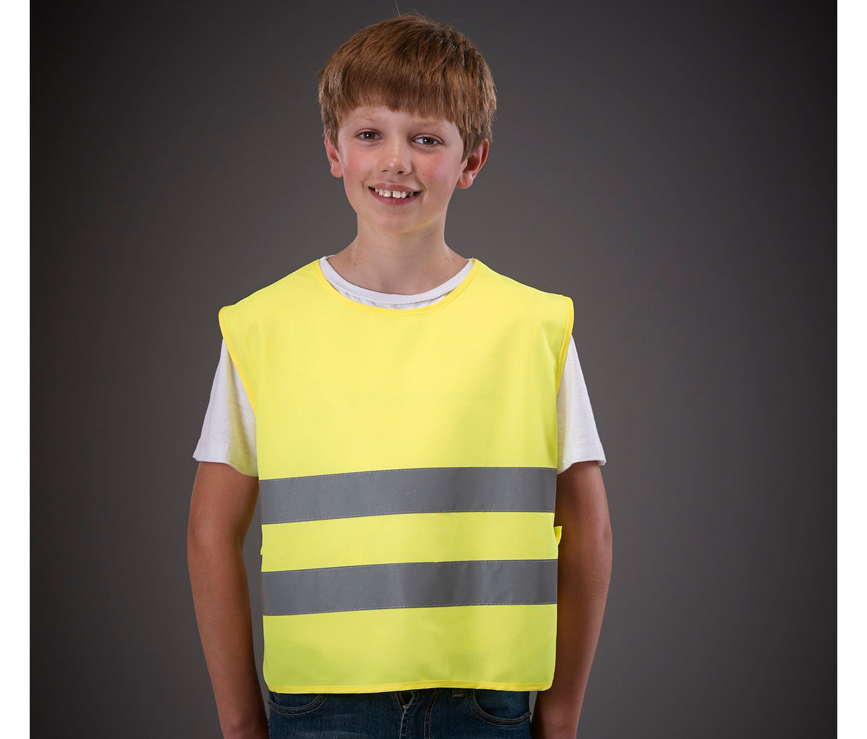 KIDS HI-VIS TWO BAND TABARD