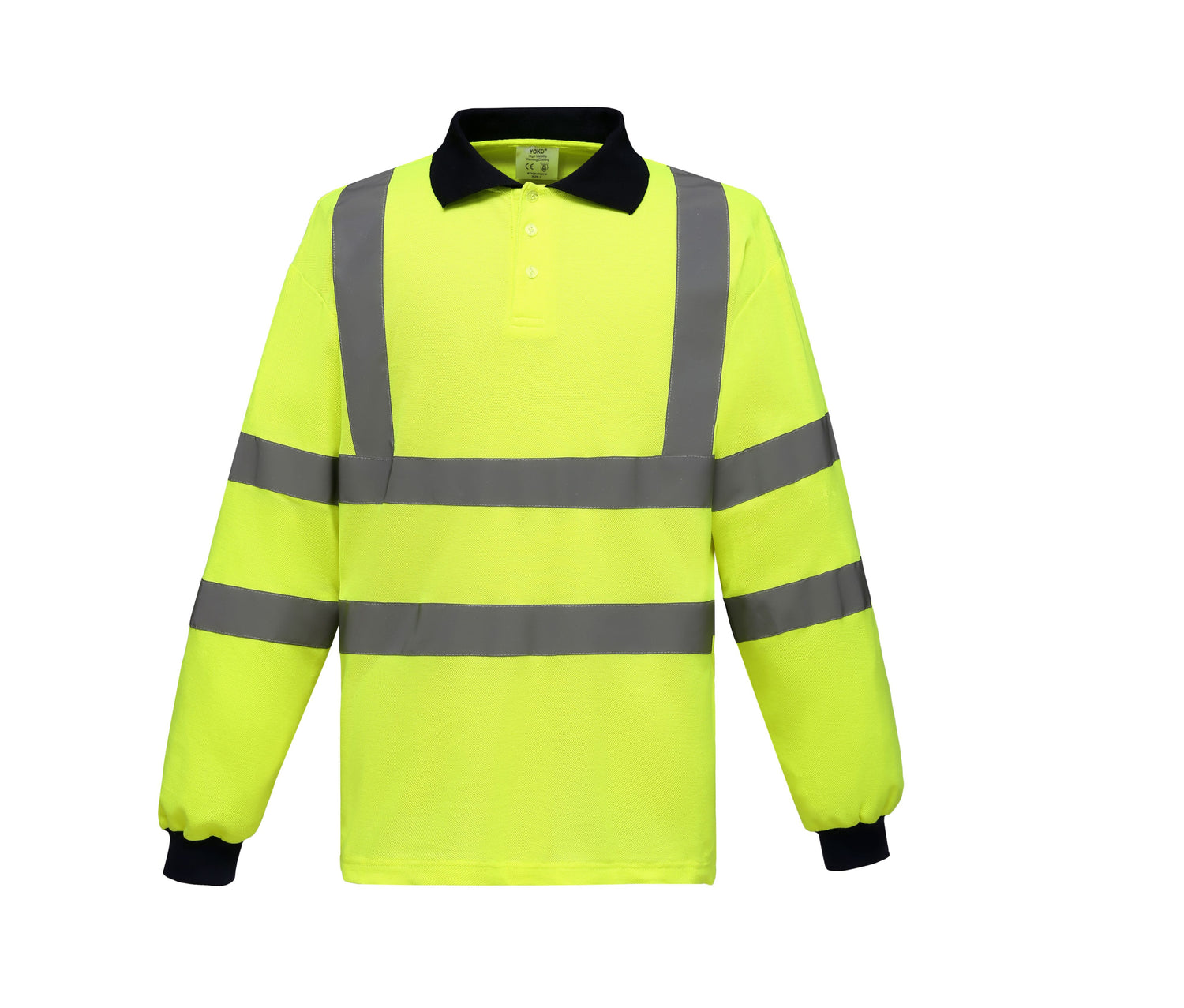 HI-VIS LONG SLEEVE POLO SHIRT
