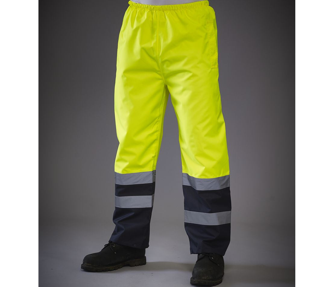 YOKO HI-VIS TWO-TONE WATERPROOF OVERTROUSERS
