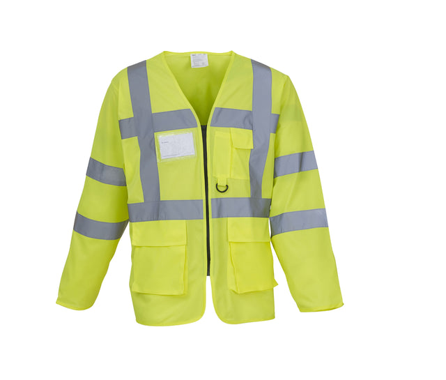 HI-VIS EXECUTIVE LONG SLEEVE WAISTCOAT