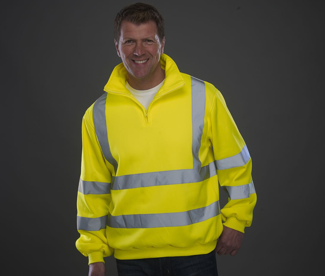 YOKO HI-VIS 1/4 ZIP SWEATSHIRT