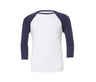 Unisex 3/4 Sleeve Baseball Tee