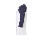 BELLA + CANVAS Unisex 3/4 Sleeve Baseball Tee