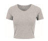 BUILD YOUR BRAND LADIES CROPPED TEE