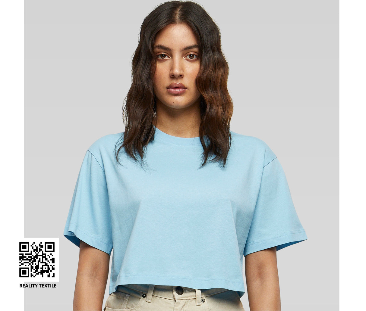 BUILD YOUR BRAND LADIES SHORT OVERSIZED TEE