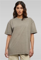 BUILD YOUR BRAND LADIES OVERSIZED ACID WASH TEE
