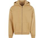 BUILD YOUR BRAND FLUFFY ZIP HOODY
