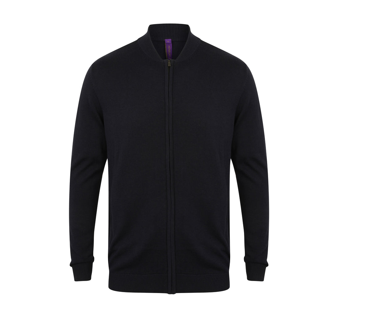 HENBURY UNISEX KNITTED BOMBER JACKET
