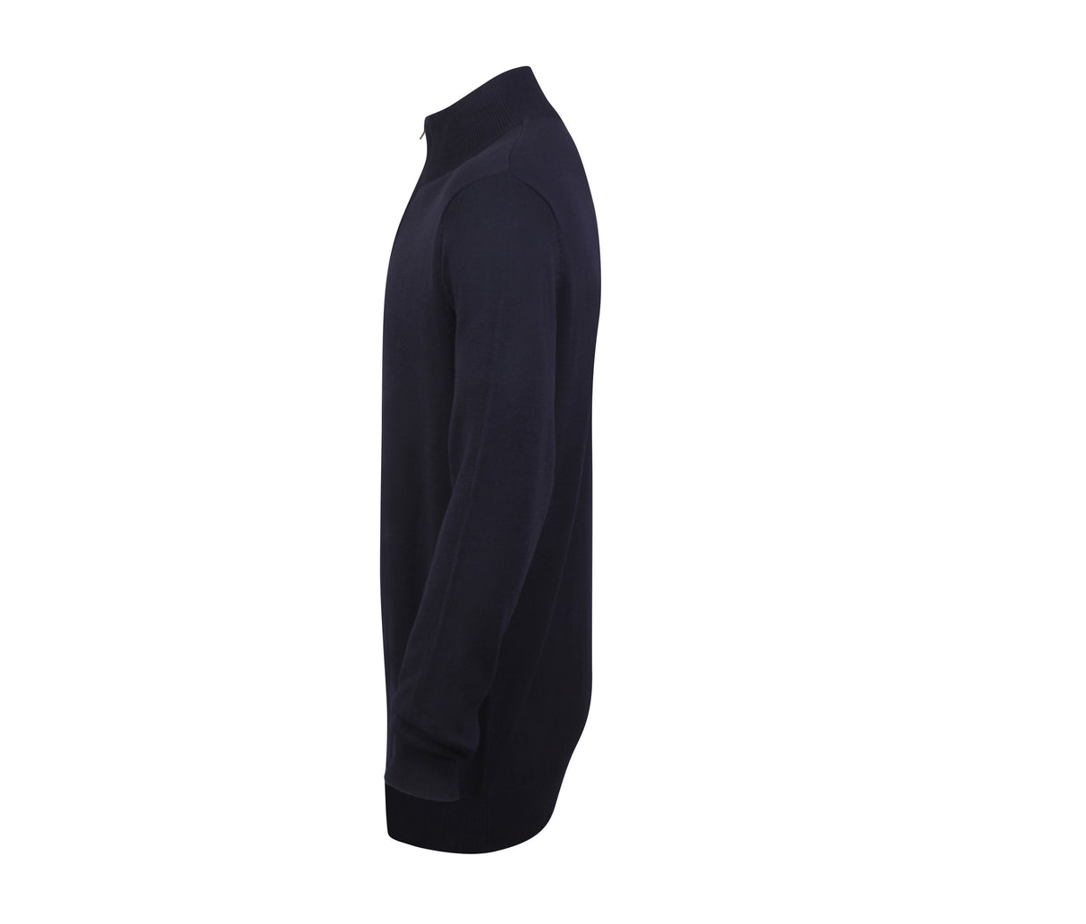 HENBURY MEN'S KNITTED QUARTER ZIP JUMPER