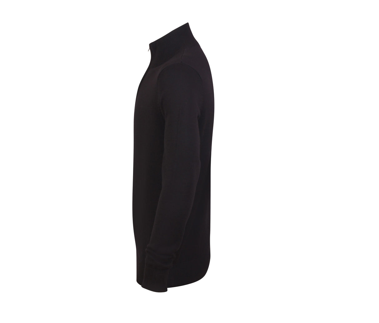 HENBURY MEN'S KNITTED QUARTER ZIP JUMPER