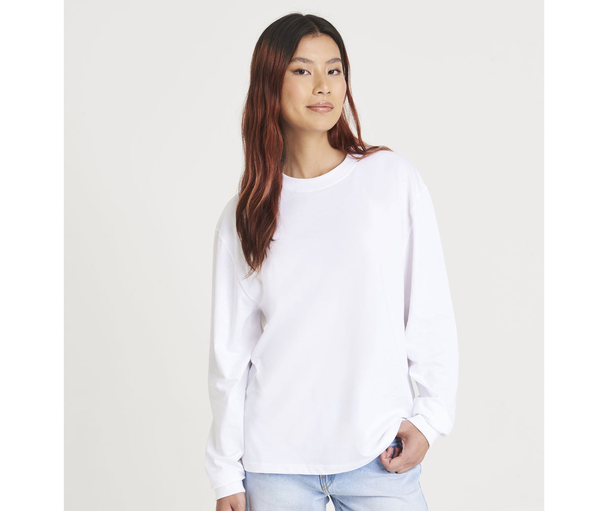 JUST T'S OVERSIZE 100 LONG SLEEVE T