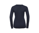 LADIES' V-NECK KNITTED SWEATER