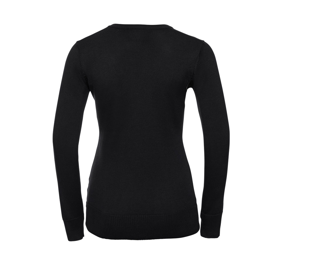 LADIES' V-NECK KNITTED SWEATER
