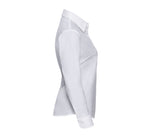 RUSSELL COLLECTION LADIES' LONG SLEEVE TAILORED OXFORD SHIRT