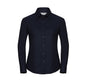 RUSSELL COLLECTION LADIES' LONG SLEEVE TAILORED OXFORD SHIRT